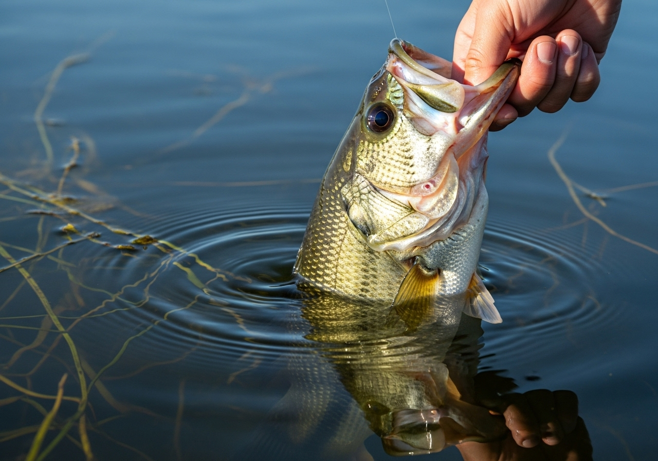 Catch and release bass fishing